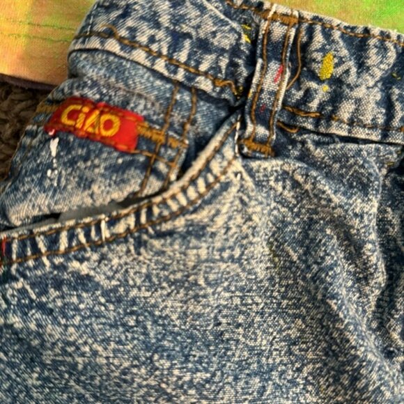 VTG Girls 90s Denim Skirt and Tie Dye T-Shirt Size 4 - Picture 7 of 16